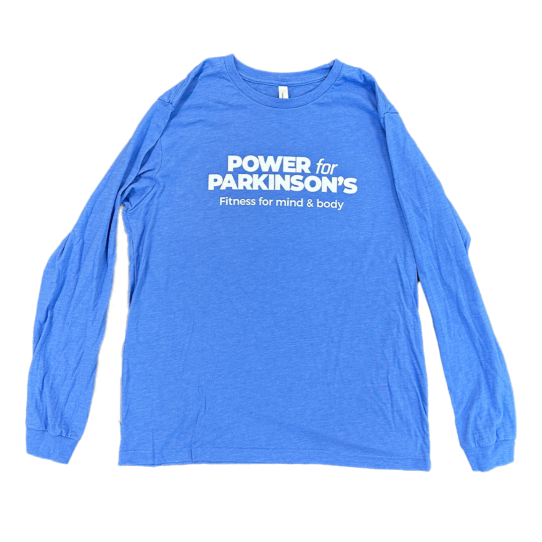 Blue Long–Sleeve Crew Tee