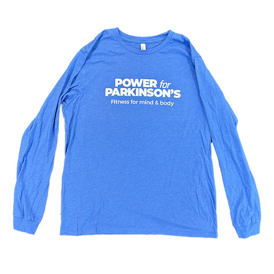 Blue Long–Sleeve Crew Tee